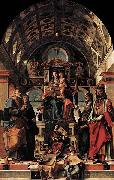 Madonna and Child Enthroned with Saints Bartolomeo Montagna